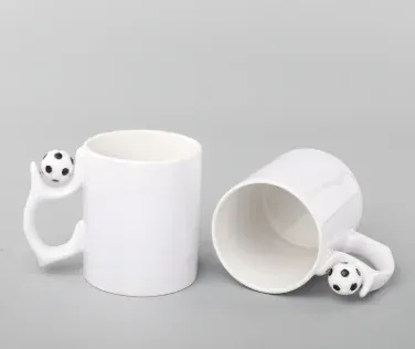 330ml 11oz white sublimation ceramic sublimation mug football mug